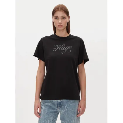 Zdjęcie HUGO T-Shirt Vintage Tee 50537239 Czarny Relaxed Fit