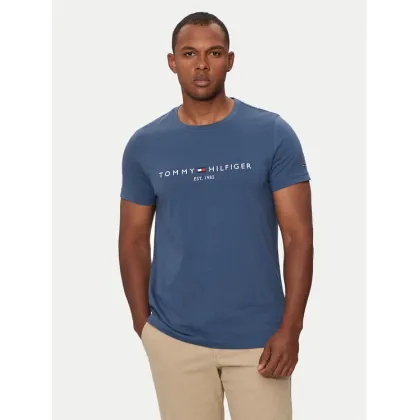 Zdjęcie Tommy Hilfiger T-Shirt Logo MW0MW11797 Niebieski Regular Fit