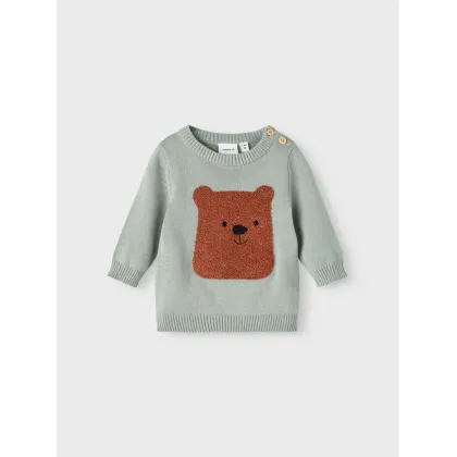 Zdjęcie NAME IT Sweter 13207111 Zielony Regular Fit