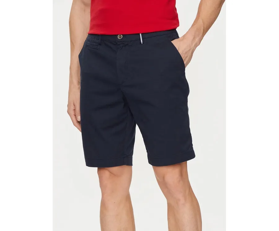 obrazek 1 La Martina Szorty materiałowe YMB008 TW417 Granatowy Slim Fit