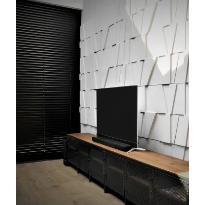 Zdjęcie 120x60 cm VT - PB09 (B0 biały złamany) MOZAIKA - Panel dekor 3D beton architektoniczny