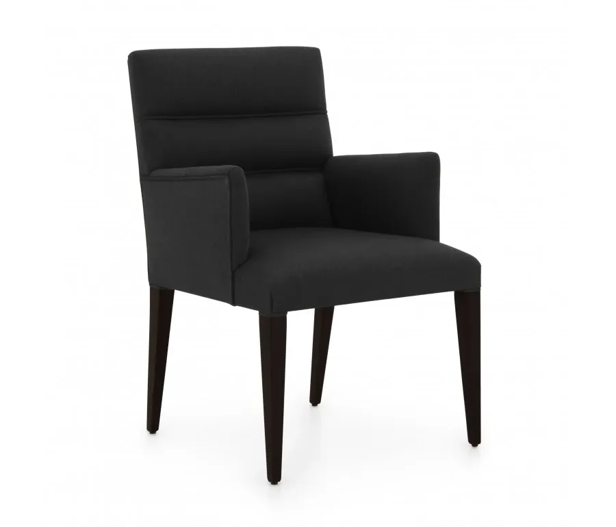 obrazek 1 Czarny elegancki fotel w nowoczesnym stylu - Sevensedie