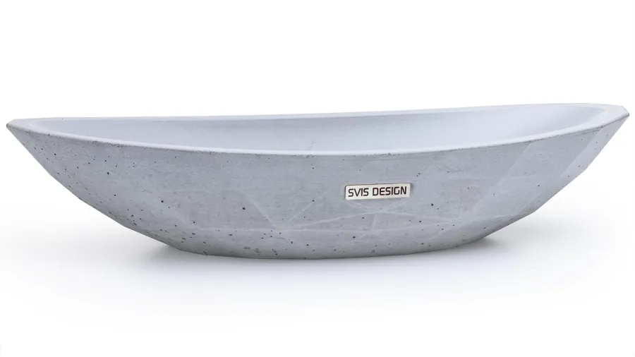 obrazek 1 Oszałamiająca umywalka 60 cm DIAMOND BASIC – jasnoszary, bez dekoru, bez lakieru