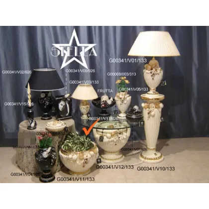 Picture Original ceramic flower pot with decorative fruits