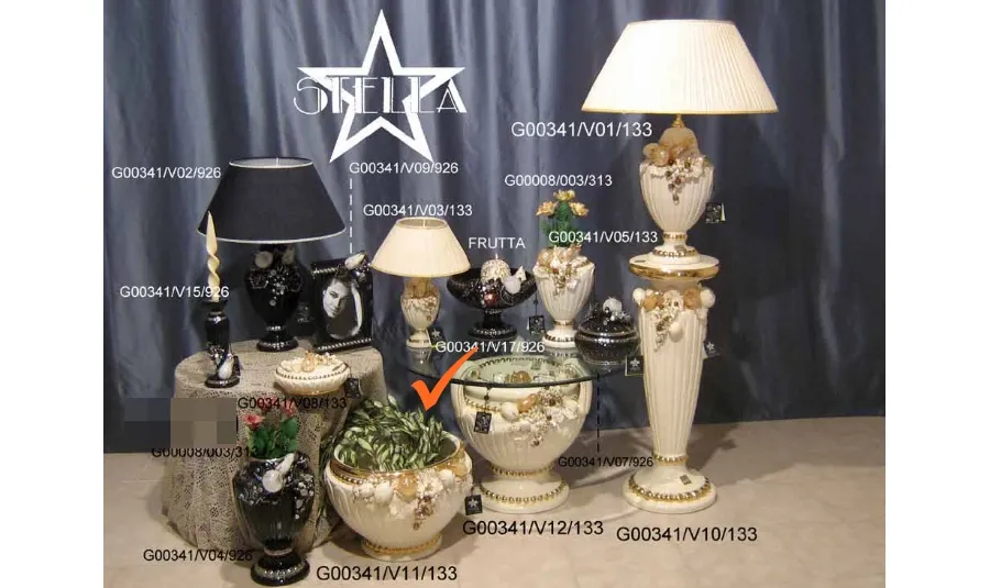 obrazek 1 Oryginalna ceramiczna donica z dekoracyjnymi owocami