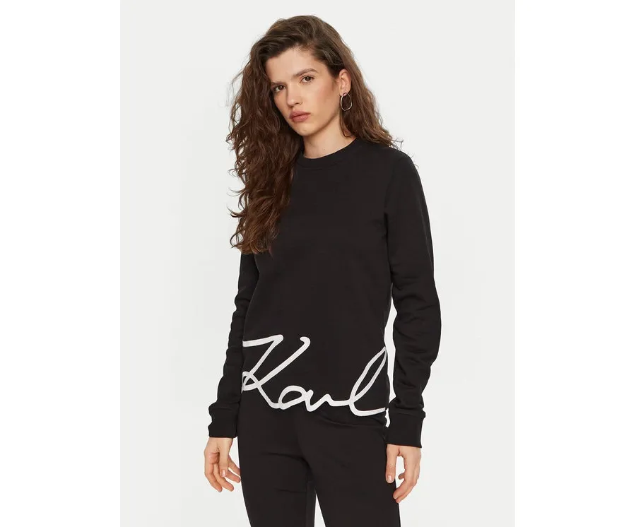 obrazek 1 KARL LAGERFELD Bluza A1W20010 Czarny Regular Fit