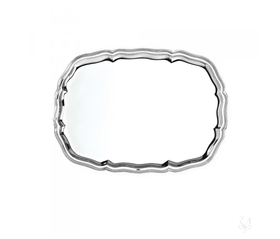 obrazek 1 Prestiżowa srebrna taca Settecento 47×35 cm – Zaramella Argenti