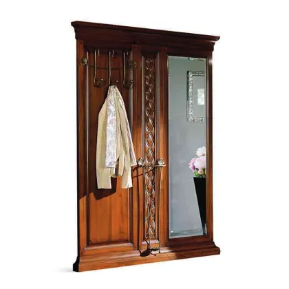 Zdjęcie Antyczny wieszak na ubrania z lustrem