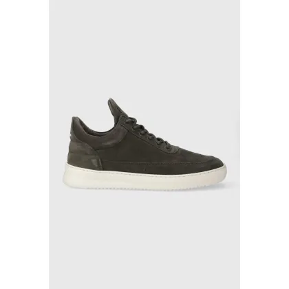 Zdjęcie Filling Pieces sneakersy zamszowe Low Top Suede kolor zielony 10122791325