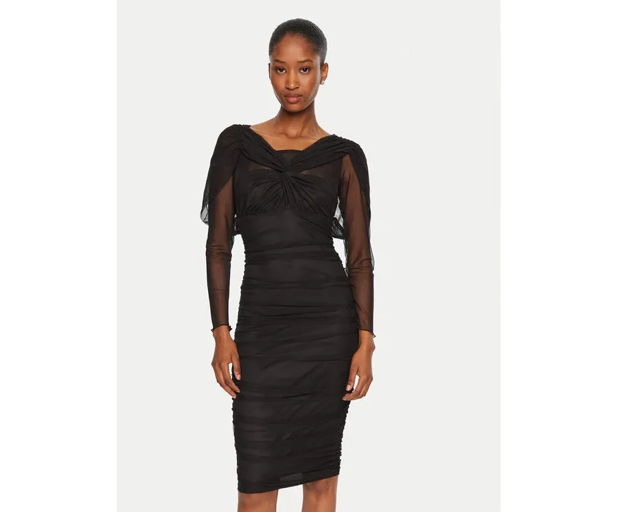 obrazek 1 Rinascimento Sukienka koktajlowa CFC0121017003 Czarny Slim Fit