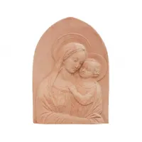 Zdjęcie Piękna płaskorzeźba Madonna z Dzieciątkiem od włoskiego producenta do ogrodu