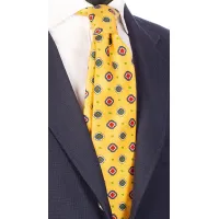 Picture Yellow, printed tie perfect for various occasions