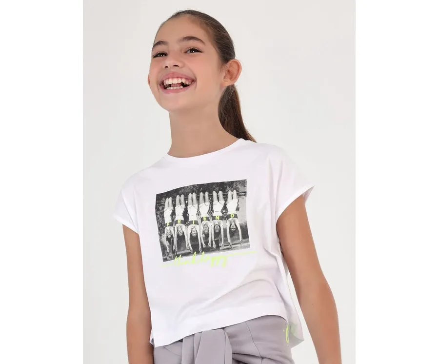 obrazek 1 Mayoral T-Shirt 6053 Biały