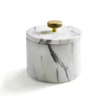 Picture Prestigious marble container for cotton swabs for the bathroom – 3SC