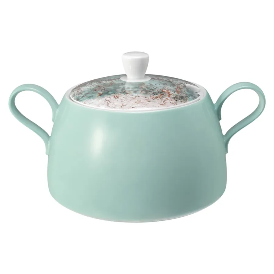 obrazek 1 Porcelanowa misa z pokrywką w kolorze turkusu - Seltmann Weiden