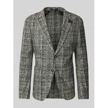 Zdjęcie Marynarka zapinana na dwa guziki o kroju slim fit z wpuszczanymi kieszeniami model ‘Hoverest’