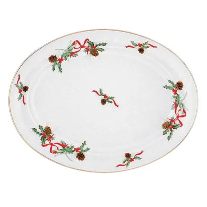 Zdjęcie Talerz owalny 39 cm z serii Christmas Holly
