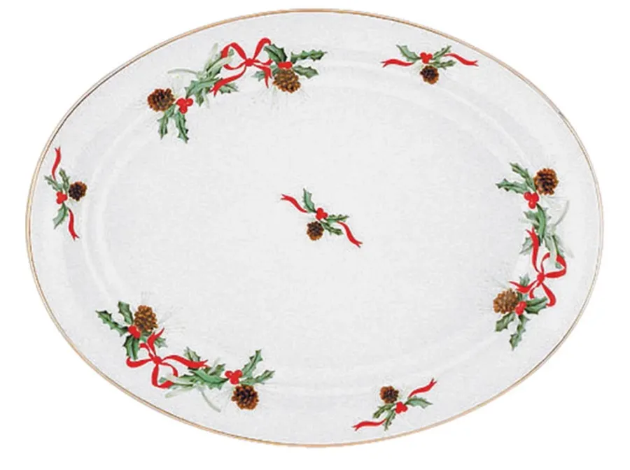 obrazek 1 Talerz owalny 39 cm z serii Christmas Holly