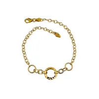 Zdjęcie Piękna włoska bransoletka łańcuchowa z centralną podziałką