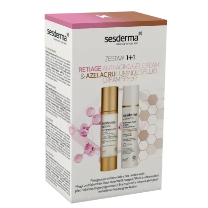 Zdjęcie Sesderma Zestaw (Retiage Krem-żel + Azelac Ru Emulsja rozświetlająca SPF50 )