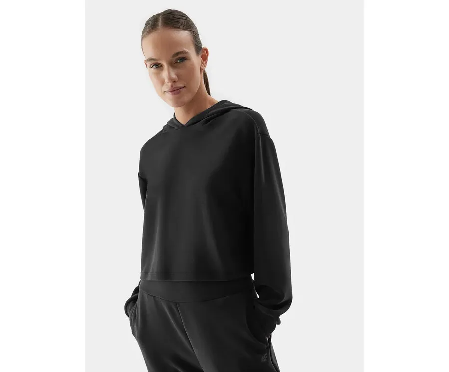 obrazek 1 4F Bluza 4FAW23TSWSF702 Czarny Regular Fit