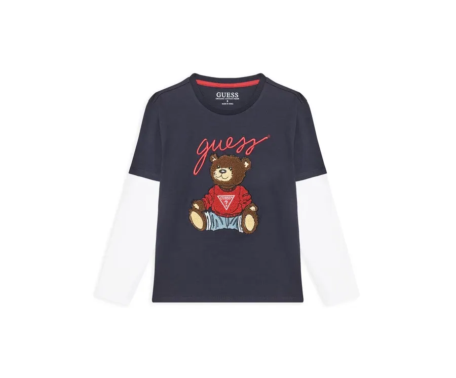 obrazek 1 Guess Bluzka L4BI13 I3Z14 Granatowy Regular Fit