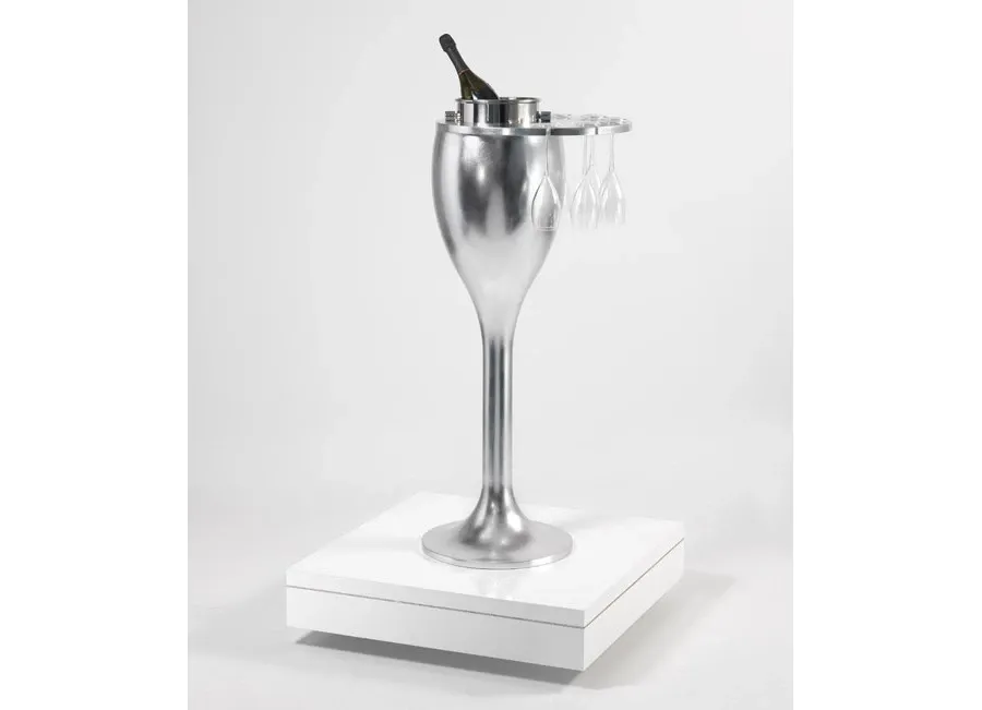 stylish glass stand straight from Italy