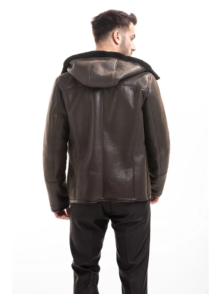 obrazek 7 Naturalna kurtka męska z owczej skóry - A&A Vesa