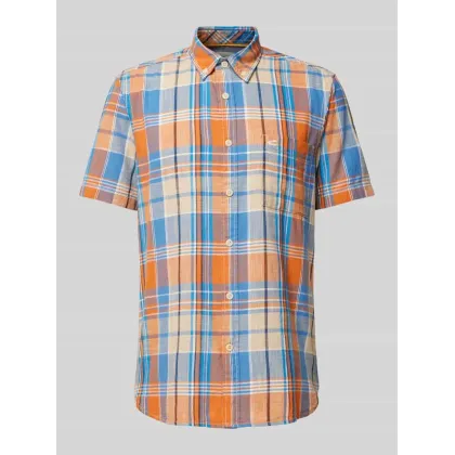 Zdjęcie Koszula casualowa o kroju regular fit ze wzorem w kratę