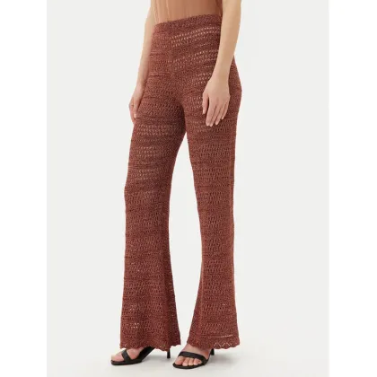 Zdjęcie TWINSET Spodnie dzianinowe 251TT3196 Brązowy Wide Leg