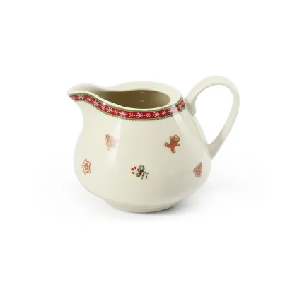 Picture A unique porcelain milk jug decorated with a delicate Christmas motif - Leander