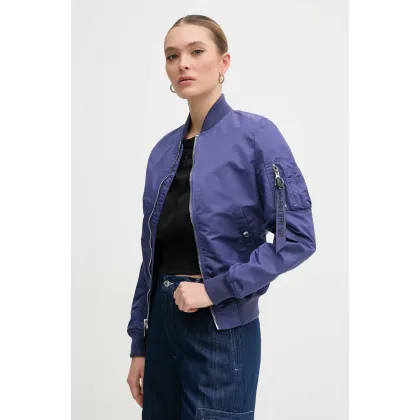 Zdjęcie Alpha Industries kurtka bomber MA-1 VF LW damski kolor fioletowy przejściowa