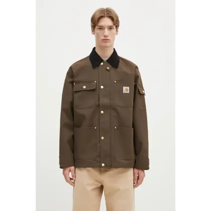 Zdjęcie Carhartt WIP kurtka Clapton Jacket męska kolor brązowy przejściowa I034424.2NDXX