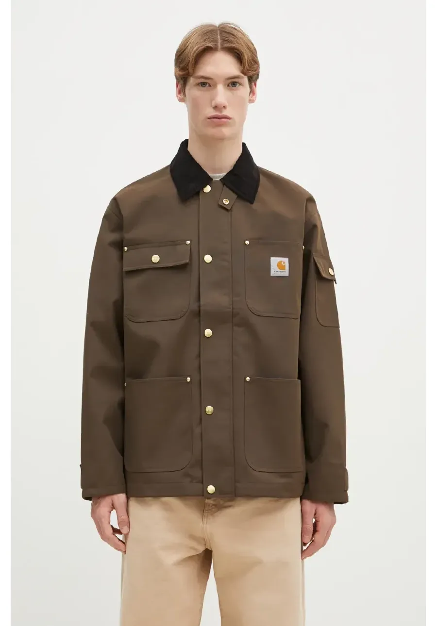 obrazek 1 Carhartt WIP kurtka Clapton Jacket męska kolor brązowy przejściowa I034424.2NDXX