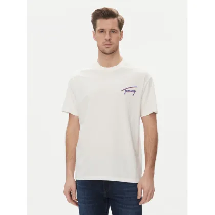 Zdjęcie Tommy Jeans T-Shirt Faded Graphic DM0DM20768 Biały Relaxed Fit
