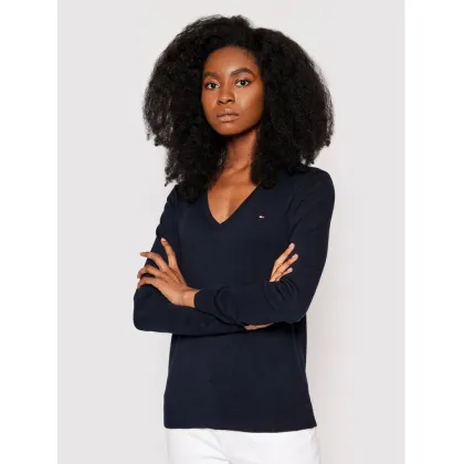 Zdjęcie Tommy Hilfiger Sweter Heritage WW0WW25294 Granatowy Regular Fit