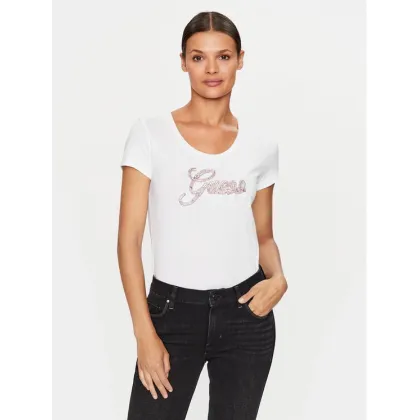Zdjęcie Guess T-Shirt W3YI36 J1314 Biały Slim Fit