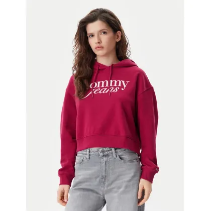 Zdjęcie Tommy Jeans Bluza Script DW0DW20306 Różowy Relaxed Fit