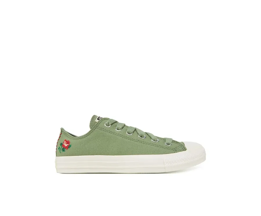 obrazek 1 Converse Trampki Chuck Taylor All Star Rose Cross Stitch A13658C Zielony