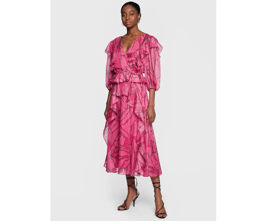 obrazek 1 Ted Baker Sukienka koktajlowa Victoir 266152 Różowy Regular Fit
