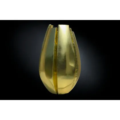 Picture A large gold-colored vase for an elegant apartment