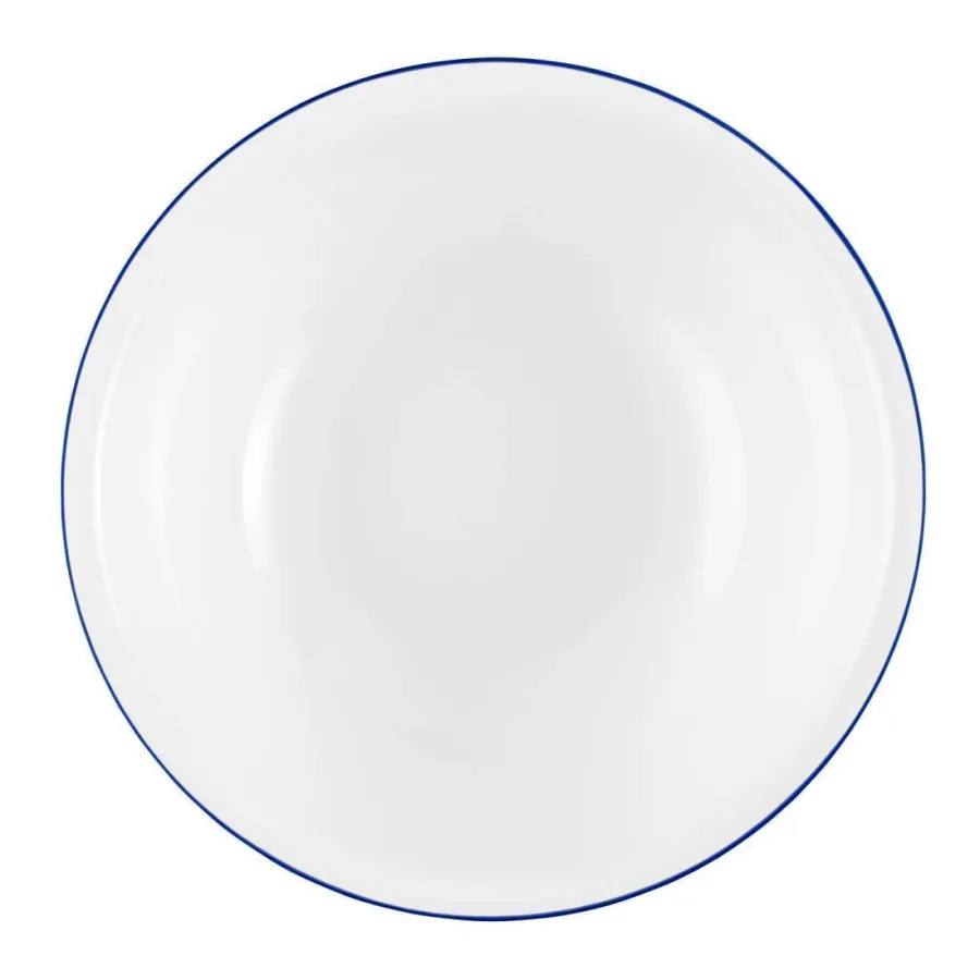 obrazek 2 Biała duża porcelanowa miska 20 cm z niebieską obwódką - Seltmann Weiden