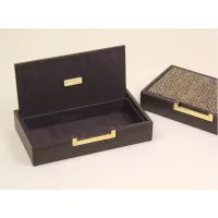 Zdjęcie Piękny pojemnik na drobiazgi do gabinetu lub biura - 32x18x6 cm