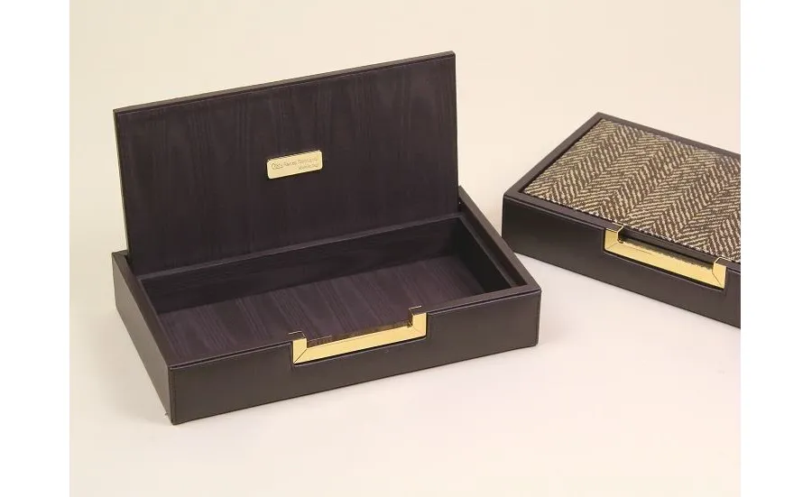 obrazek 1 Piękny pojemnik na drobiazgi do gabinetu lub biura - 32x18x6 cm