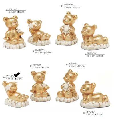 Picture A golden, lying bear with a star - Valle d'oro Patchi