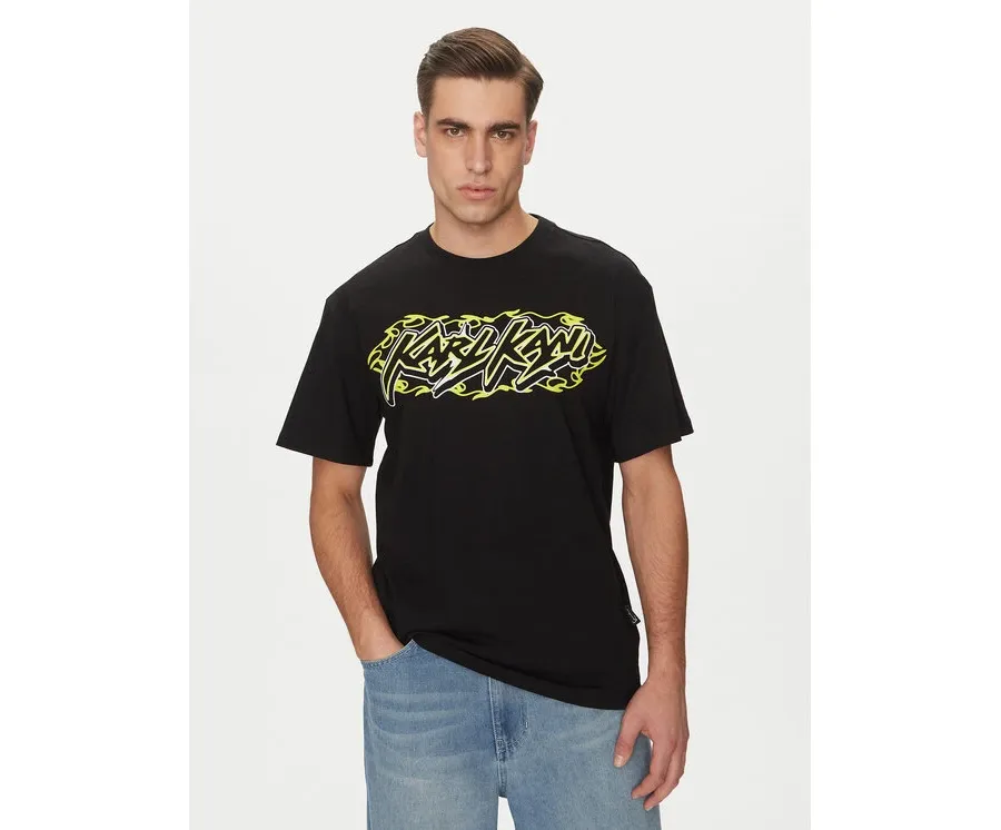 obrazek 1 Karl Kani T-Shirt Woven Signature Heat 60300355 Czarny Regular Fit