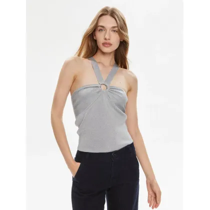 Zdjęcie MICHAEL Michael Kors Top MS460W2AFB Srebrny Slim Fit