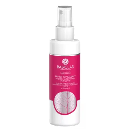 Zdjęcie BasicLab Primer tonizujący do skóry naczynkowej i wrażliwej 150 ml Basiclab Dermocosmetics