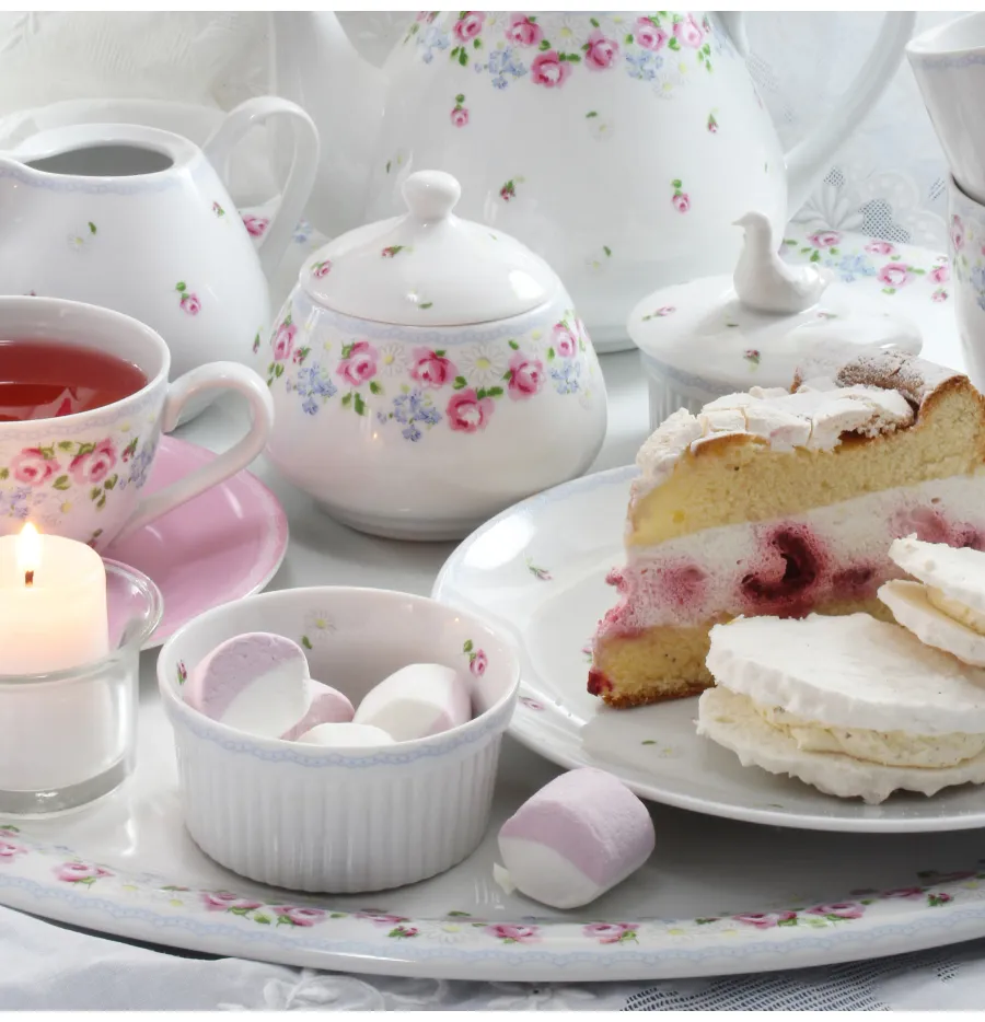 obrazek 2 Wyjątkowa porcelanowa cukiernica o niezwykłym kwiatowym zdobieniu - Leander