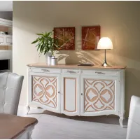 Picture A unique antique chest of drawers with 3 doors and 3 drawers